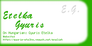 etelka gyuris business card